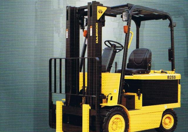 Doosan B 25 S Electric Forklift Specs 1996 1999 Lift Trucks