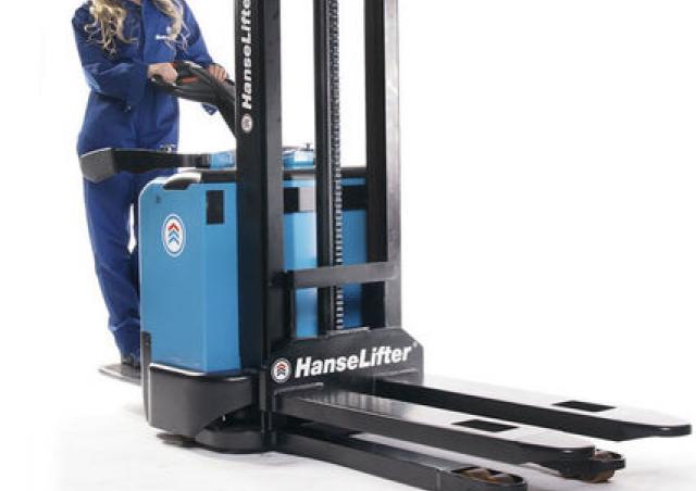 Hanselifter E B Stand Up Rider Pallet Stacker Specs