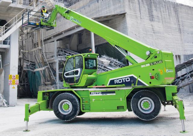 Merlo Roto 50 35 S PLUS EE4 CVTRONIC Rotating Telehandler Specs 2022