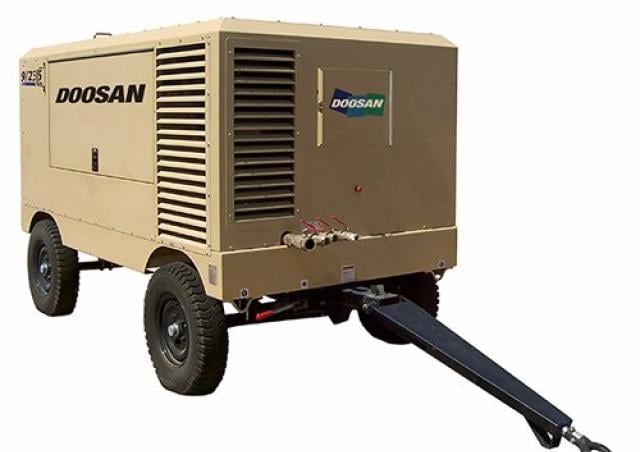 Doosan portable store air compressor