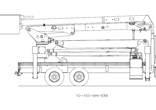 Versalift VO-455MHI-E88 ELEVATOR Specs (2017 - 2024) | Trailer Mounted ...