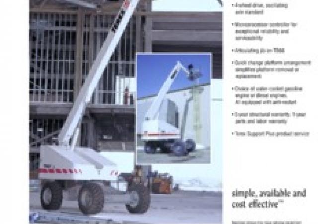 Terex Aerials Tb Specs Wheeled Telescopic Boom Lifts