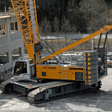 Liebherr LR 1250 crane - load chart, specs (2015 - 2019) | LECTURA Specs