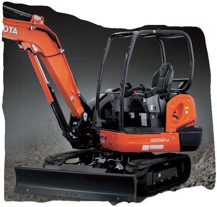 Kubota KX040-4 Excavator Specs (2019 - 2024) | Diggers | LECTURA Specs